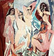pablo picasso les demoiselles d, a vignon oil painting on canvas